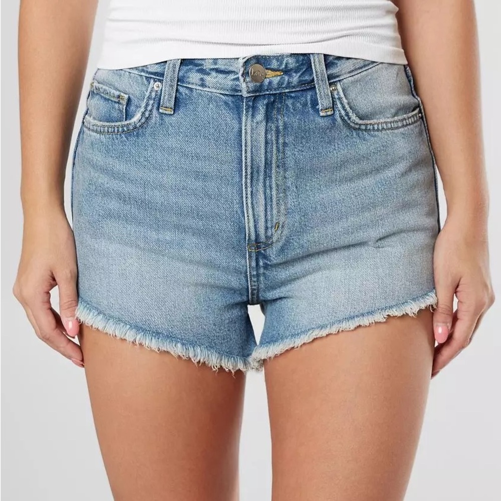 Lee Mid-rise Cutoff Blue Denim Shorts (size:27)